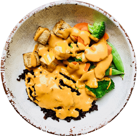 Thai Curried Tofu + Black Rice