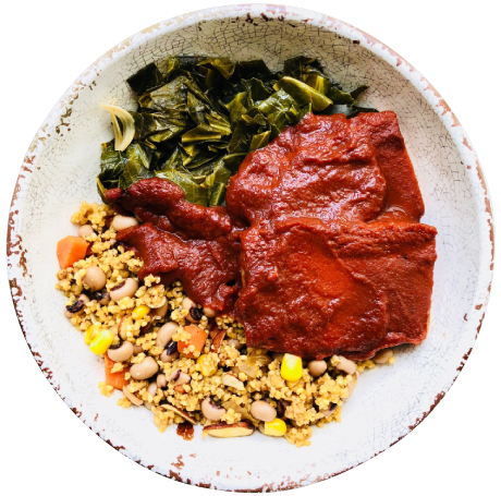 Smokey BBQ, Millet + Greens